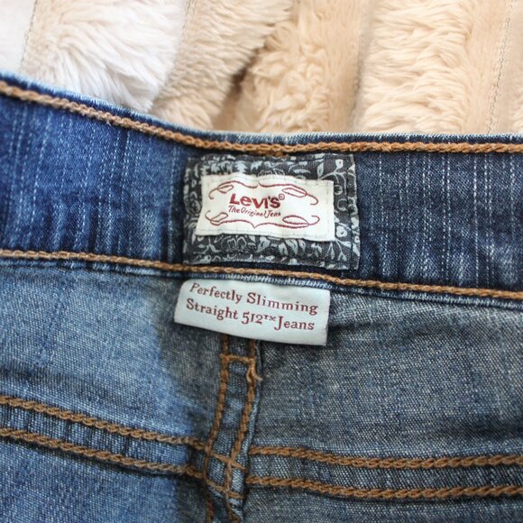 Levi's Perfectly Slimming Straight 512 Jeans Sz 10M - Picture 6 of 9